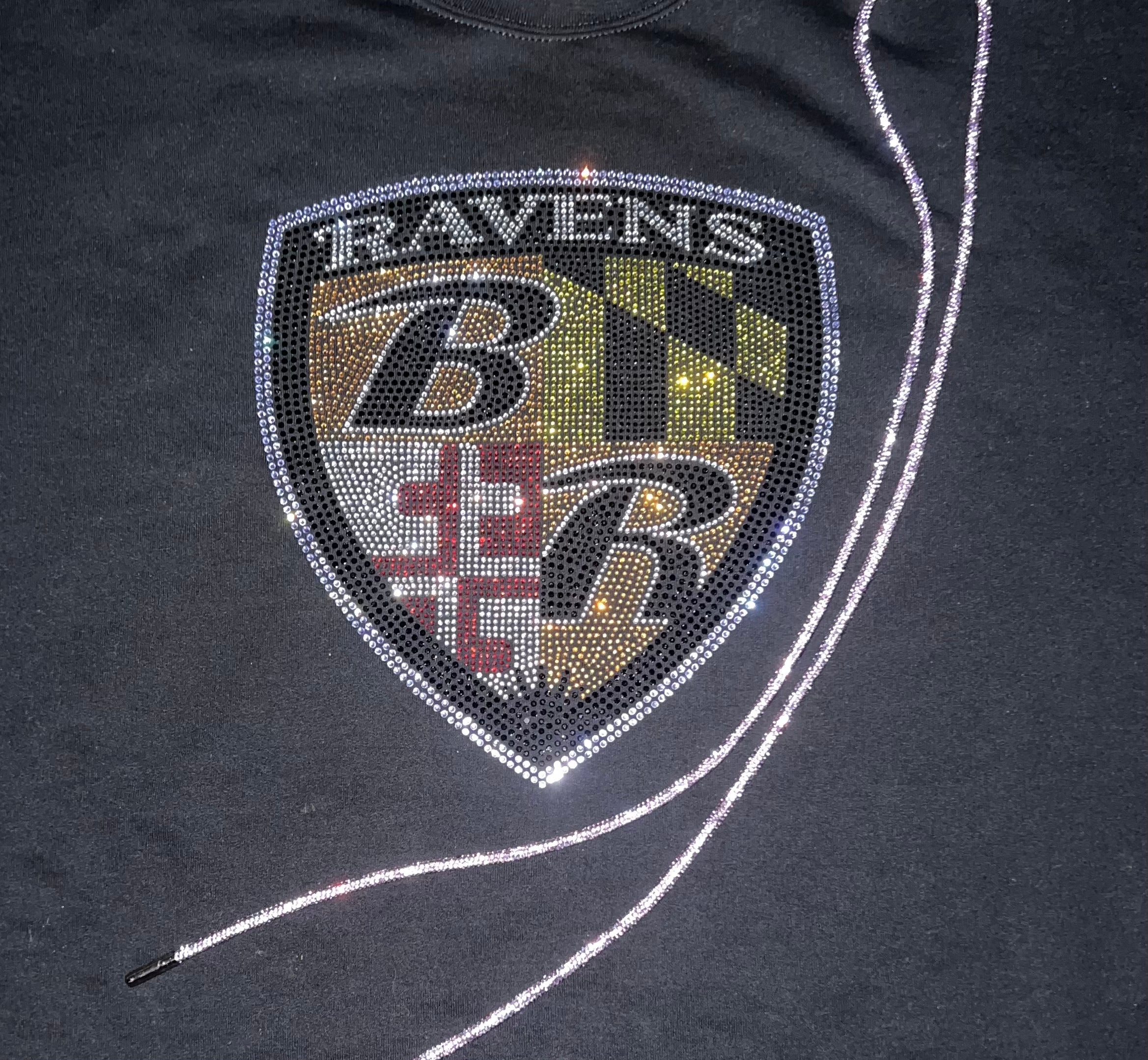 Bling String Hoodie - Ravens Seal