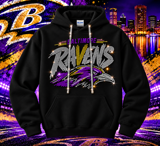 Baltimore Ravens Bling String Hoodie